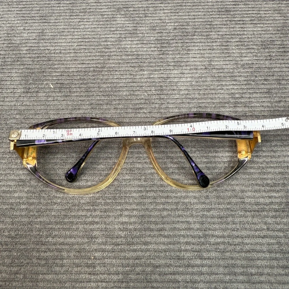 Adolfo Liberty Vintage Eyeglasses Frames Purple Marbled Gold Tone A-701 133